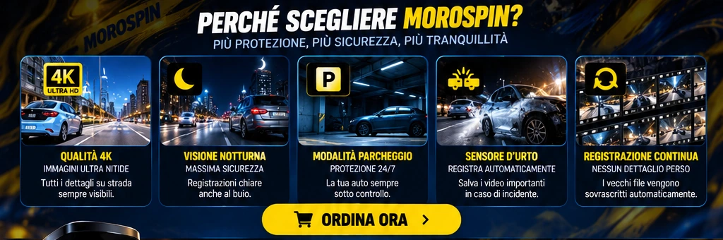Vantaggi della dashcam MOROSPIN